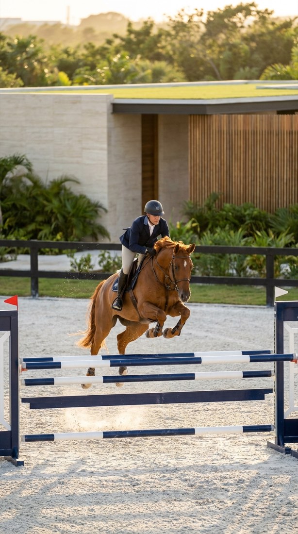 Pista principal del Zen Equestrian Club